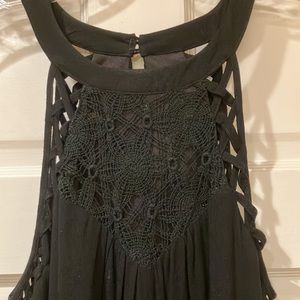 Adorable black dress with lots of cute details